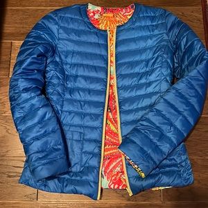 Reversible lilly Pulitzer puffer jacket
